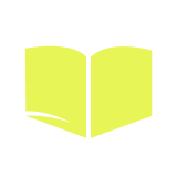 A simple yellow icon of an open book with two visible pages.