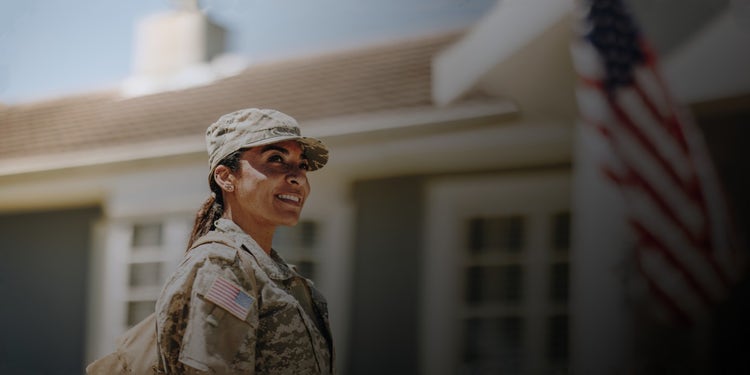 a female military personnel