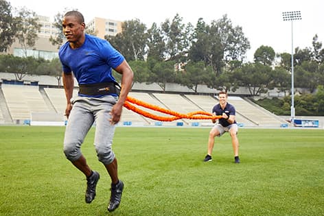 man doing sports performance training