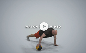 man performing archer push up