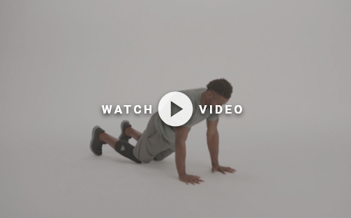 man performing a modified push up