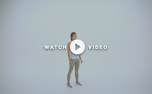 woman standing getting ready to do a squat thrust