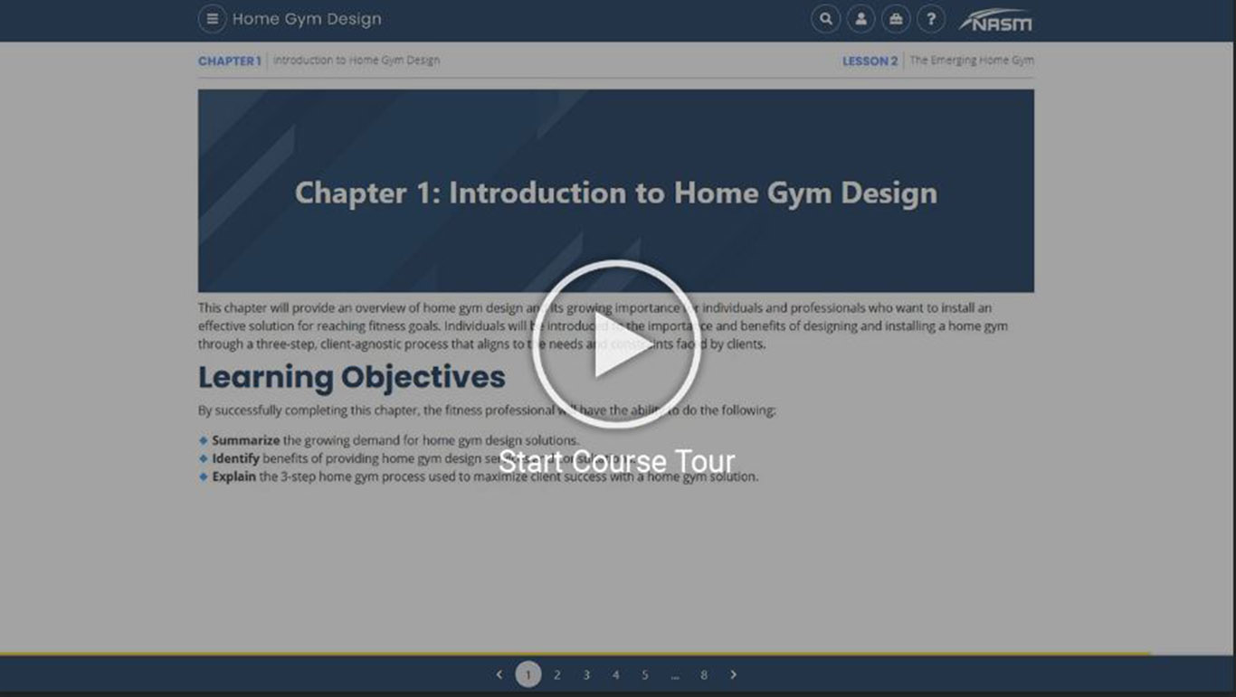 Home Gym Design Starting Page
