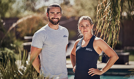 two personal trainers