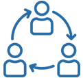 Clients circulating icon