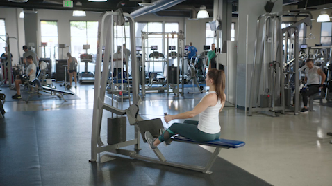 Seated Machine Row: Close Grip