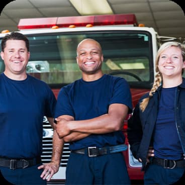 Group of smiling First Responders