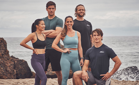 Group of NASM trainers on beach