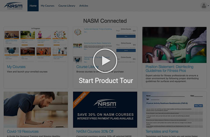 Video preview for NASM Connected tour
