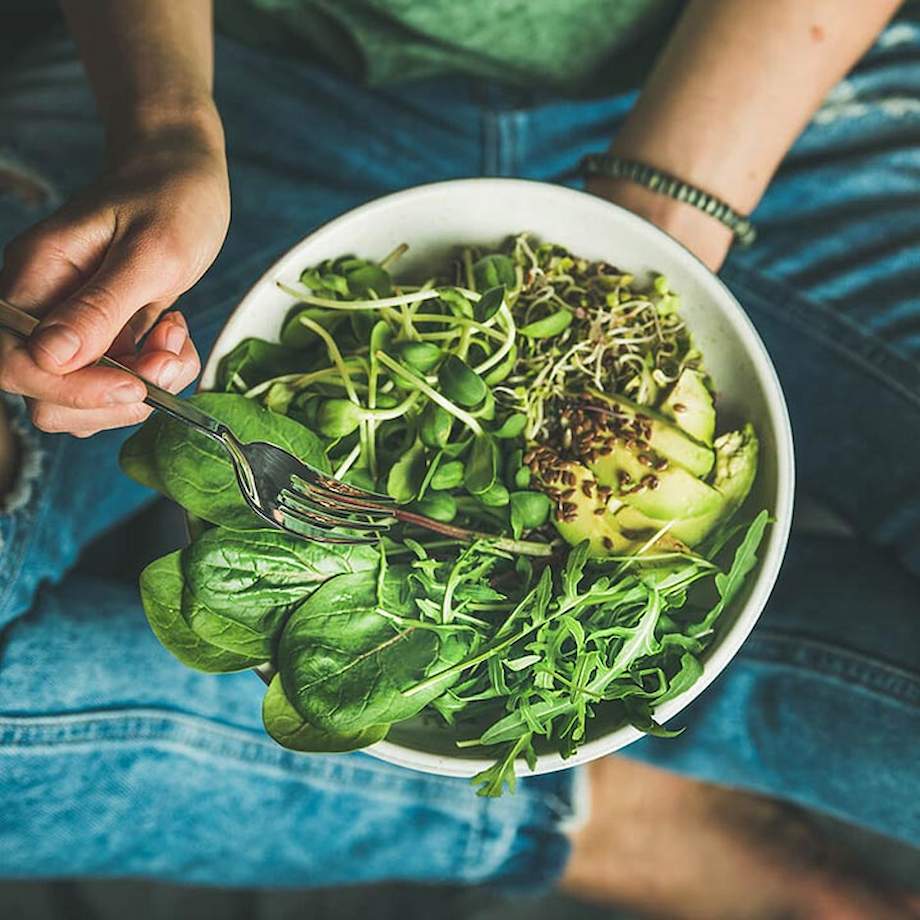 Bowl of nutritional vegetables