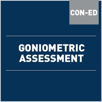 Goniometer Measurements Chart