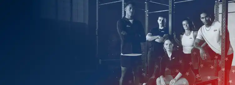 Group of NASM trainers with Memorial Day Sale theme