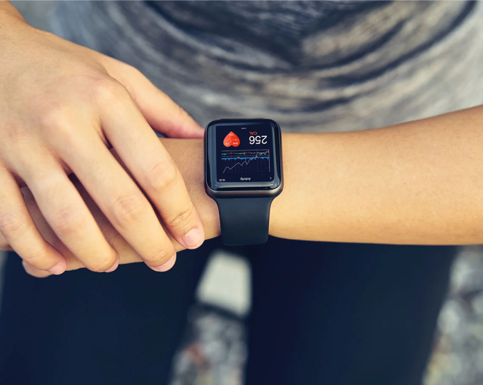 apple watch on wrist