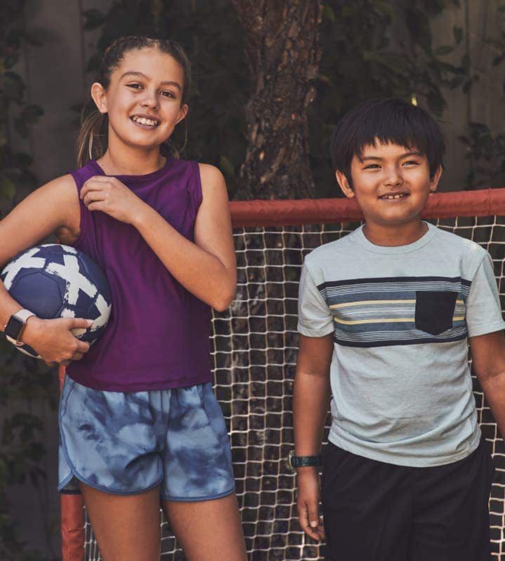 Children playing ball